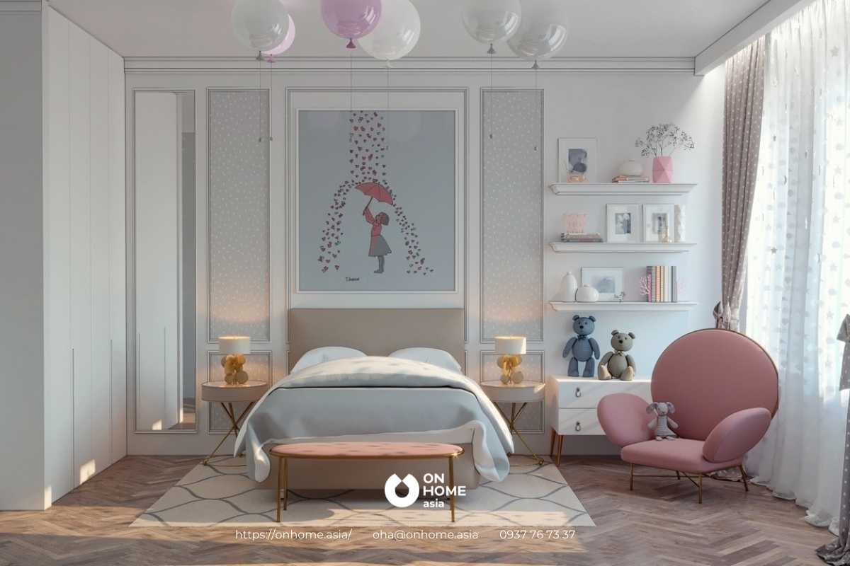 Thiết kế phòng ngủ trẻ em nên chú ý sở thích của các con