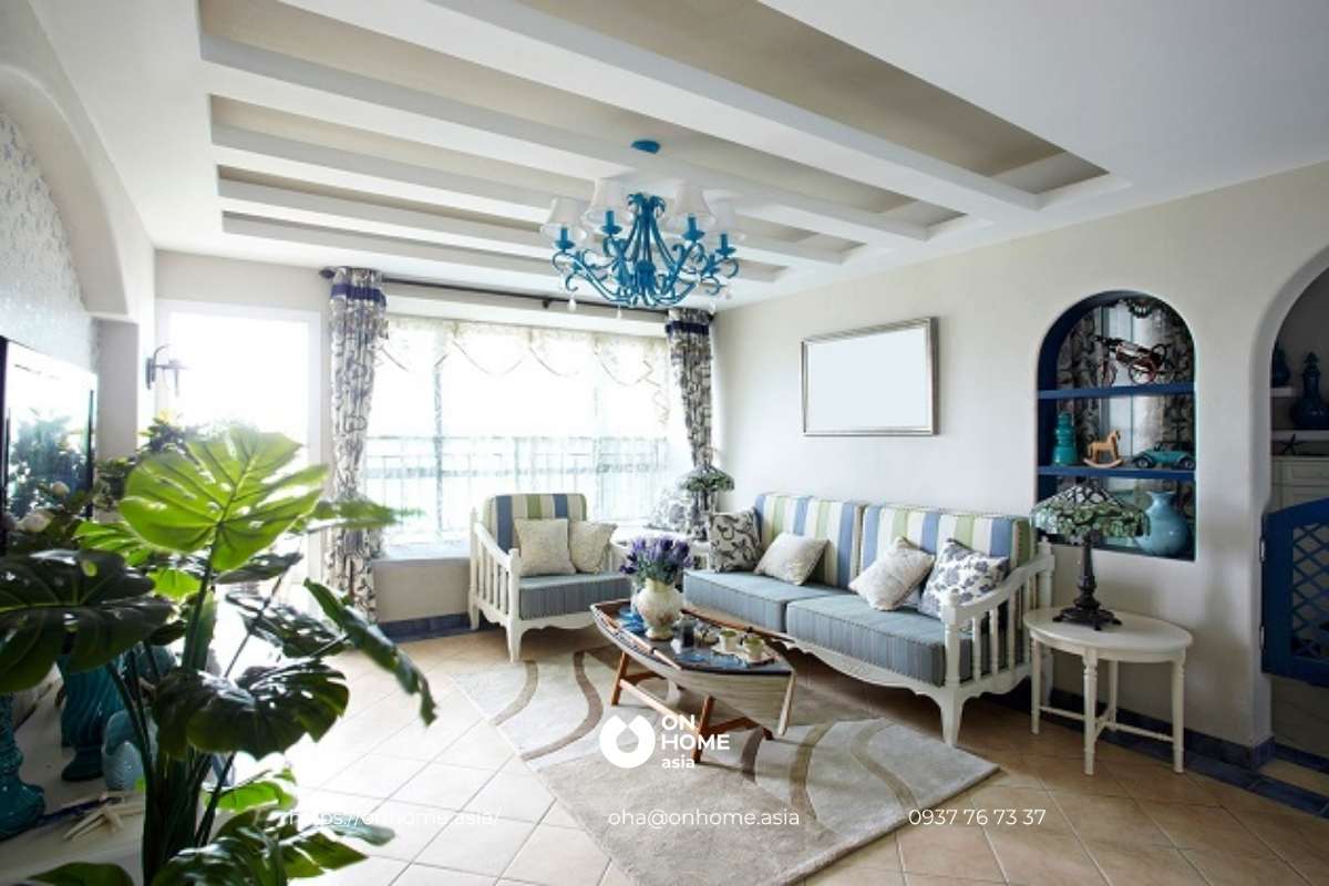 Màu sắc trong thiết kế nội thất Địa Trung Hải