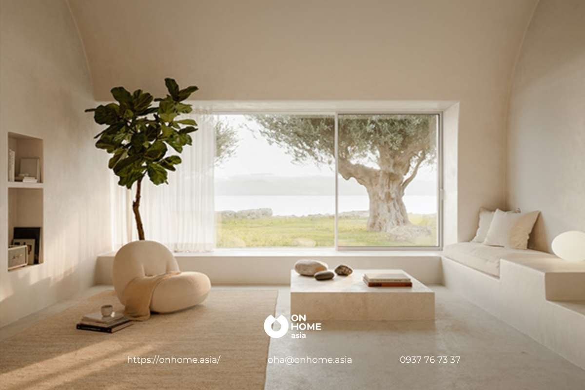 Nội thất phòng khách phong cách Địa Trung Hải