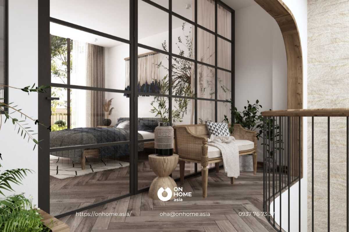 Phòng ngủ biệt thự Địa Trung Hải