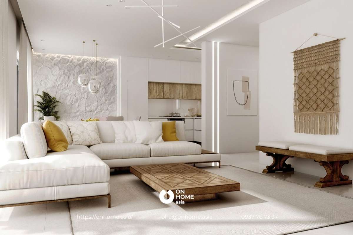 Thiết kế phòng khách phong cách Địa Trung Hải