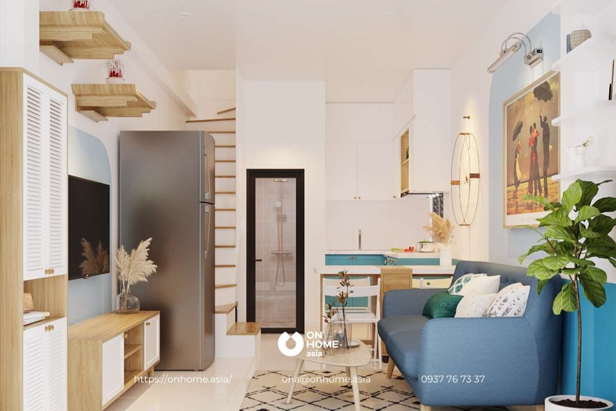 Nhà cấp 4 theo phong cách Địa Trung Hải đẹp