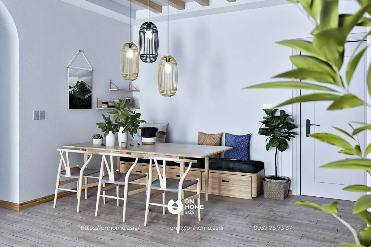 Bộ bàn ăn phòng bếp bằng gỗ đẹp