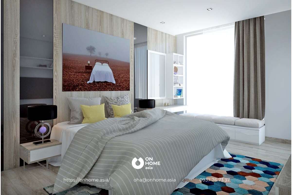 Không gian phòng ngủ nhỏ cuốn hút, đơn giản