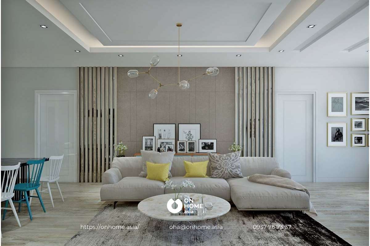 Nội thất phòng khách cuốn hút&nbsp;