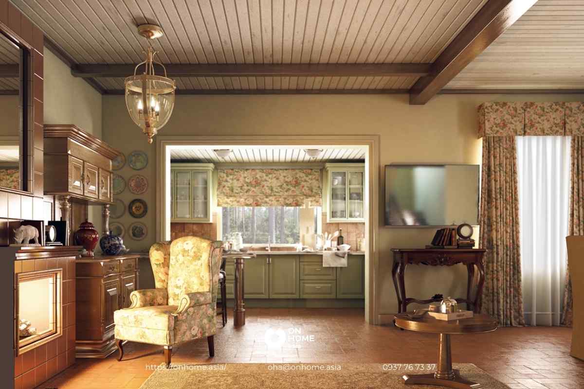 Thiết kế nội thất phong cách Đồng quê