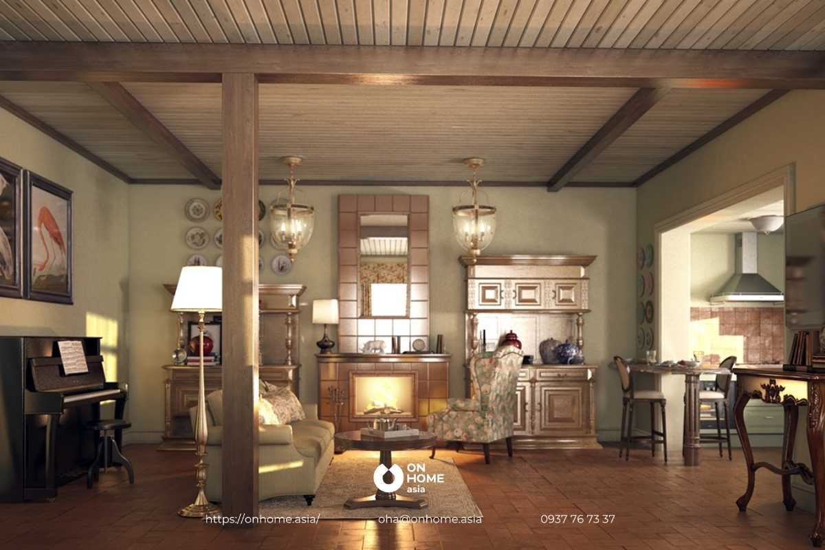 Thiết kế nội thất phong cách Đồng quê