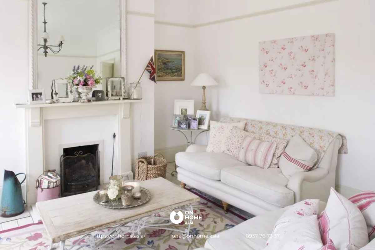 Không gian trong thiết kế nội thất phong cách Đồng quê