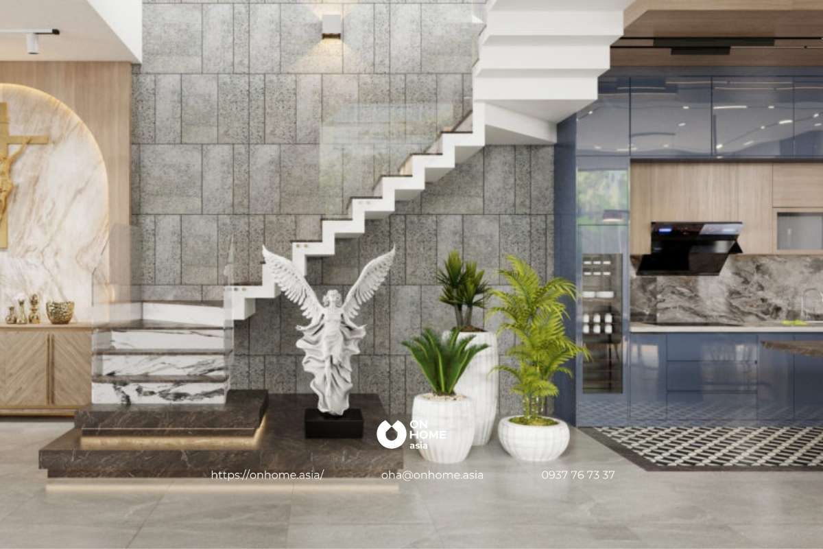 Thiết kế nội thất nhà phố phong cách Đương Đại