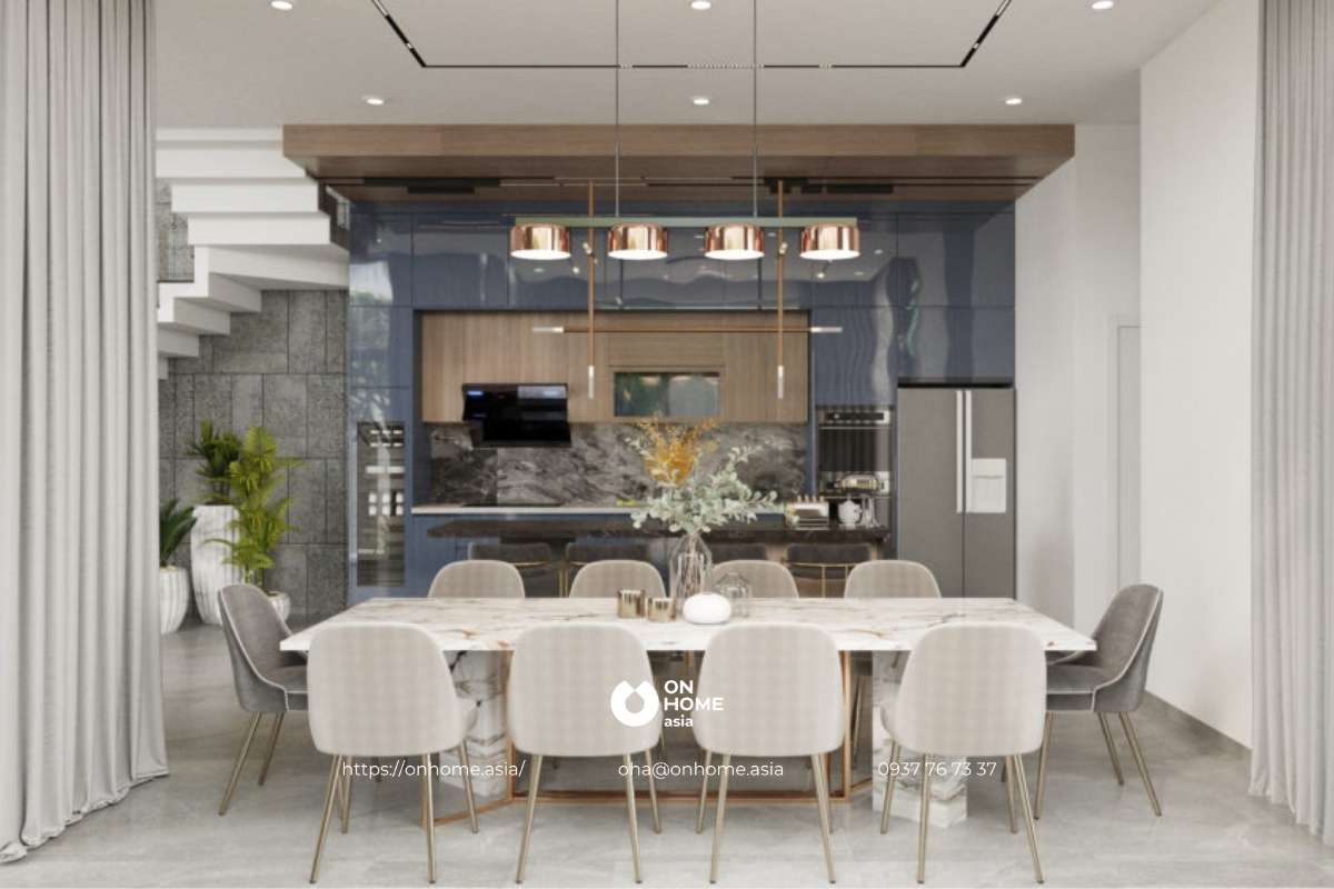 Thiết kế nội thất bếp tiện nghi phong cách Đương Đại