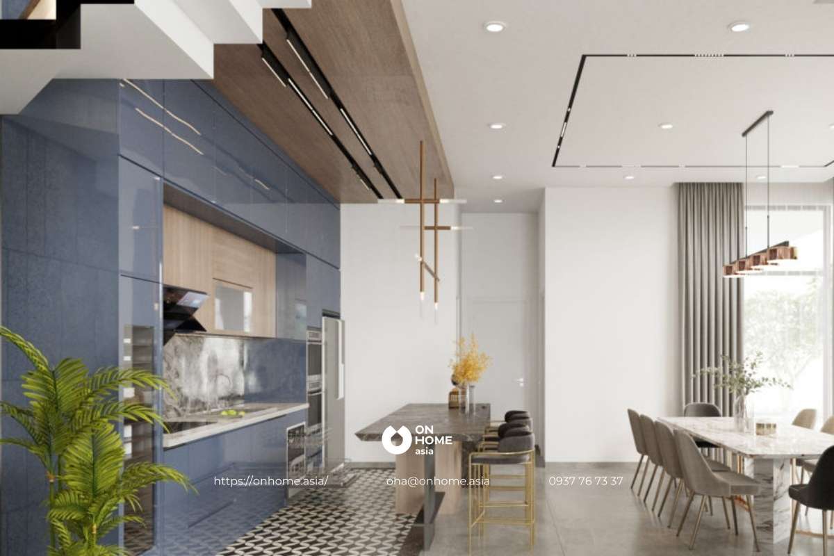 Thiết kế nội thất bếp tiện nghi phong cách Đương Đại