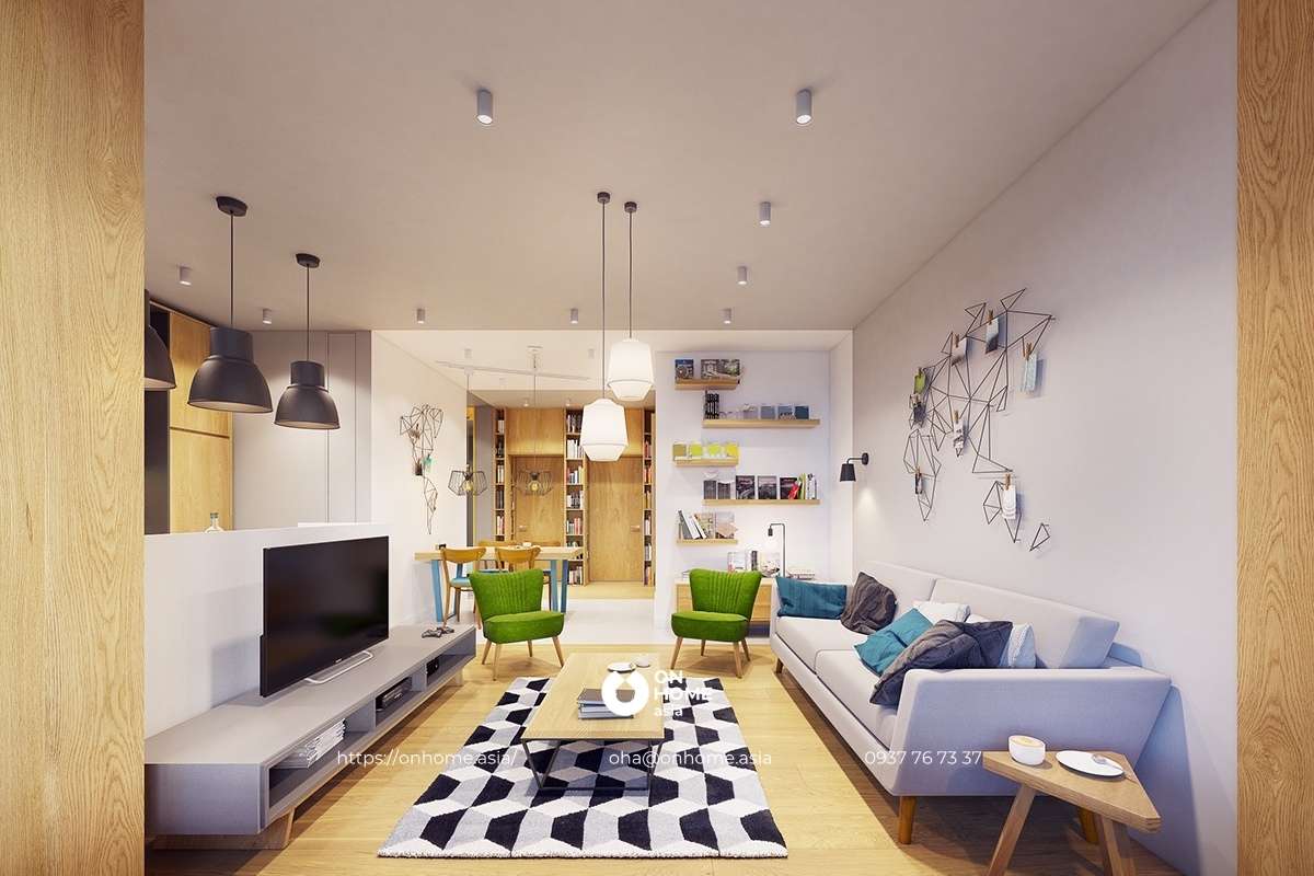 Thiết kế nội thất căn hộ phong cách Funky vui nhộn