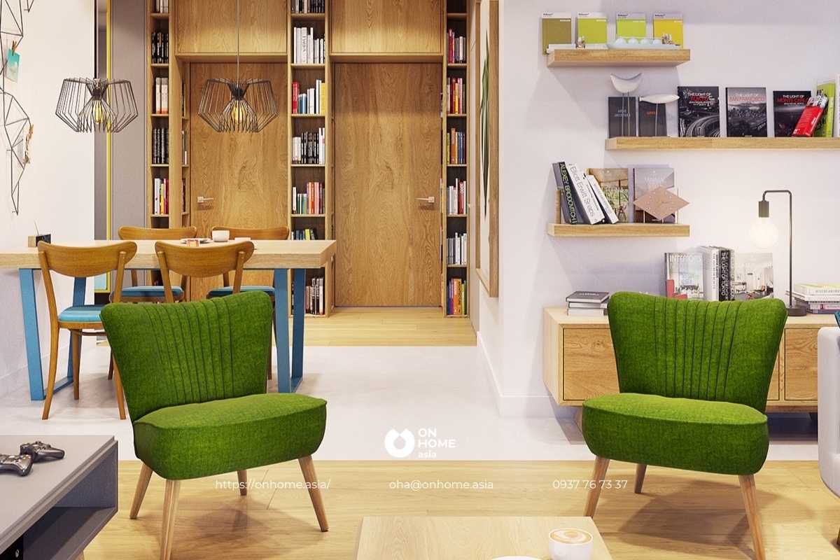 Thiết kế nội thất căn hộ phong cách Funky trẻ trung