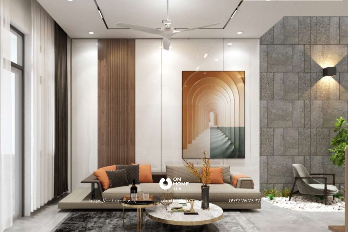 Thiết kế nội thất phòng khách hiện đại đẹp