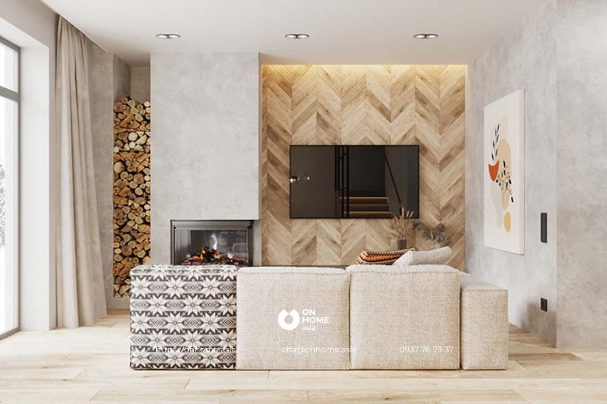 Thiết kế nội thất căn hộ phong cách Organic