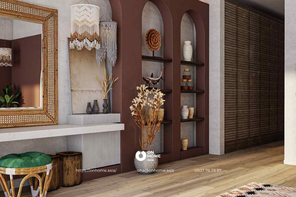 Nội thất căn hộ phong cách Rustic