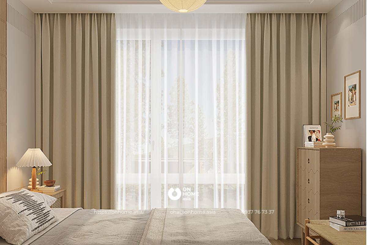 Rèm cửa sổ phòng ngủ hiện đại, đẹp