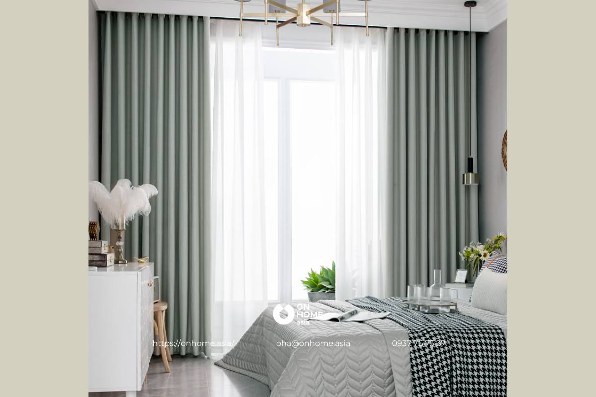 Rèm cửa sổ phòng ngủ chống nắng cao cấp