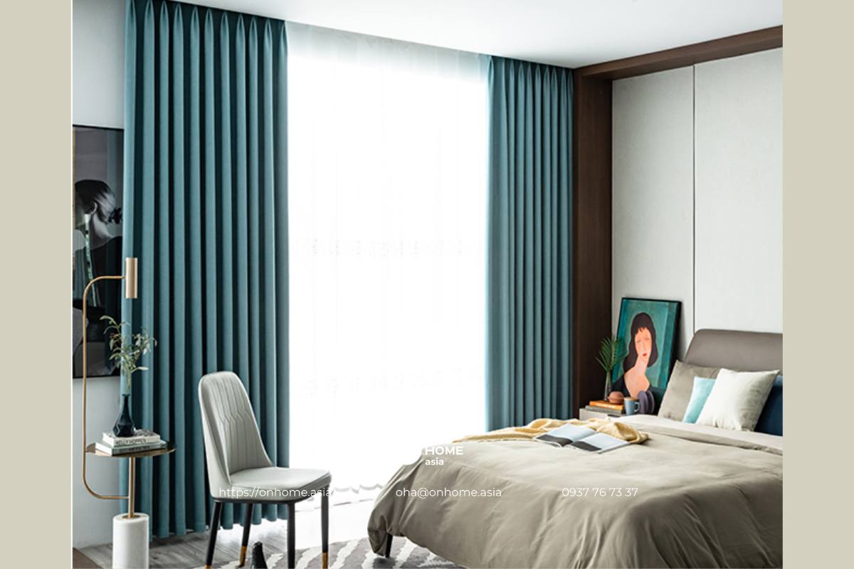 Rèm vải phòng ngủ đẹp