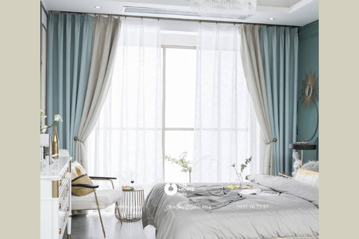 Rèm cửa phòng ngủ 2 lớp