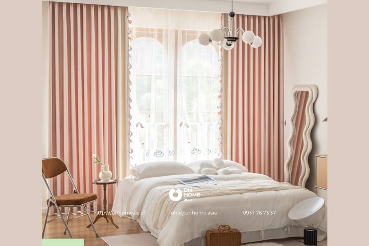 Rèm cửa phòng ngủ cao cấp hiện đại