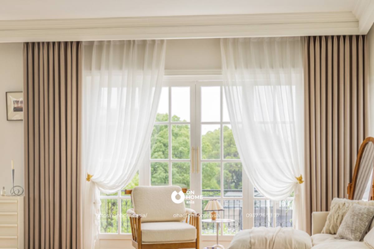 Rèm cửa sổ phòng ngủ có vai trò quan trọng