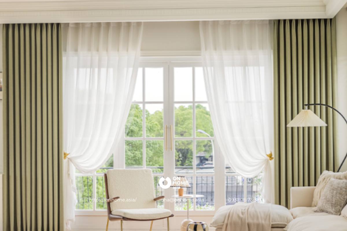 Rèm phòng ngủ 2 lớp chống nắng