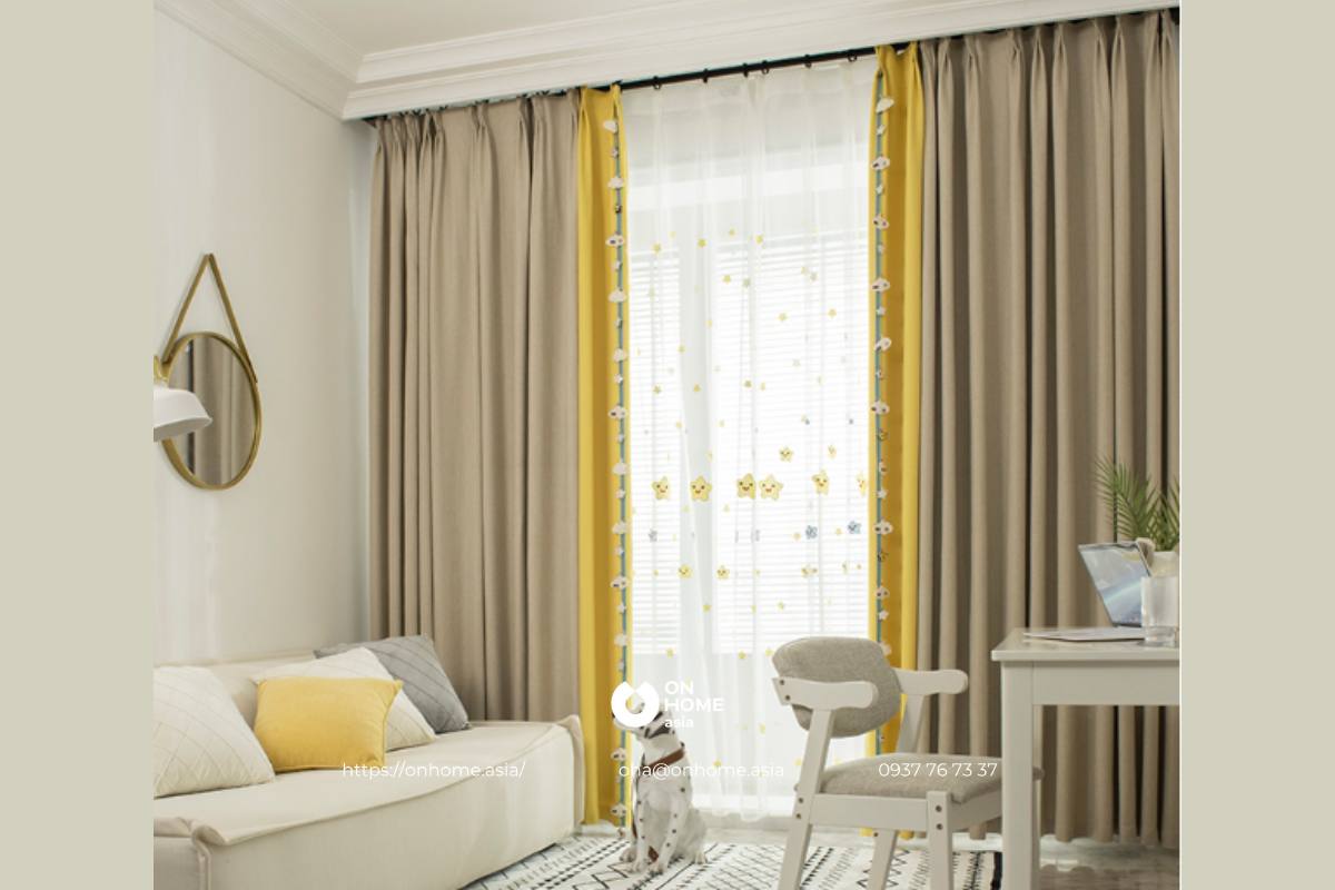 Rèm phòng ngủ 2 lớp cao cấp