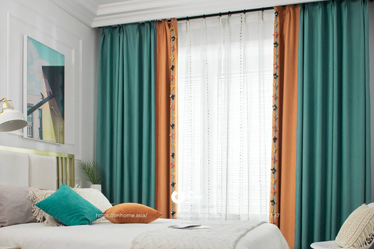 Rèm cửa sổ phòng ngủ hiện đại, cao cấp