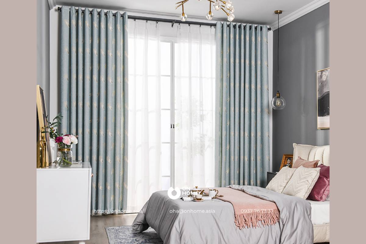 Rèm 2 lớp trang trí cao cấp