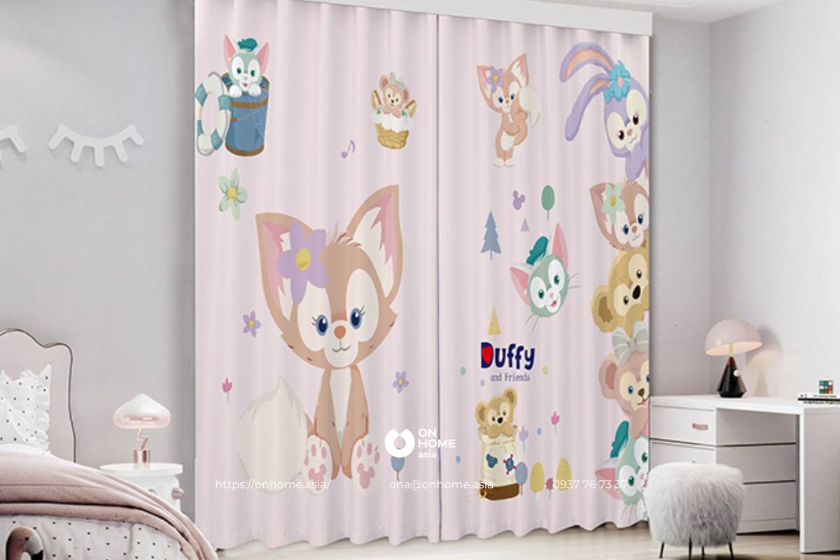 Rèm phòng ngủ bé gái