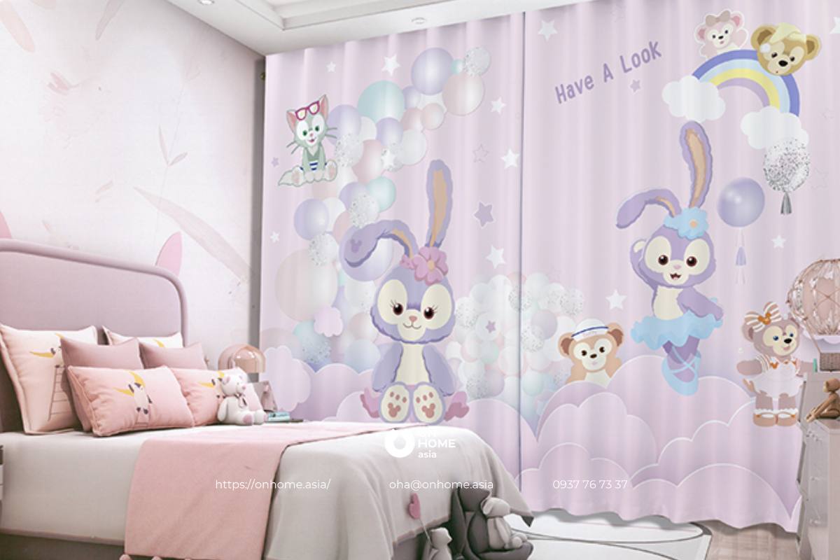 Rèm phòng ngủ dễ thương