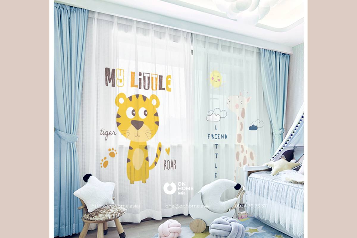 Rèm phòng ngủ bé trai đẹp, ấn tượng