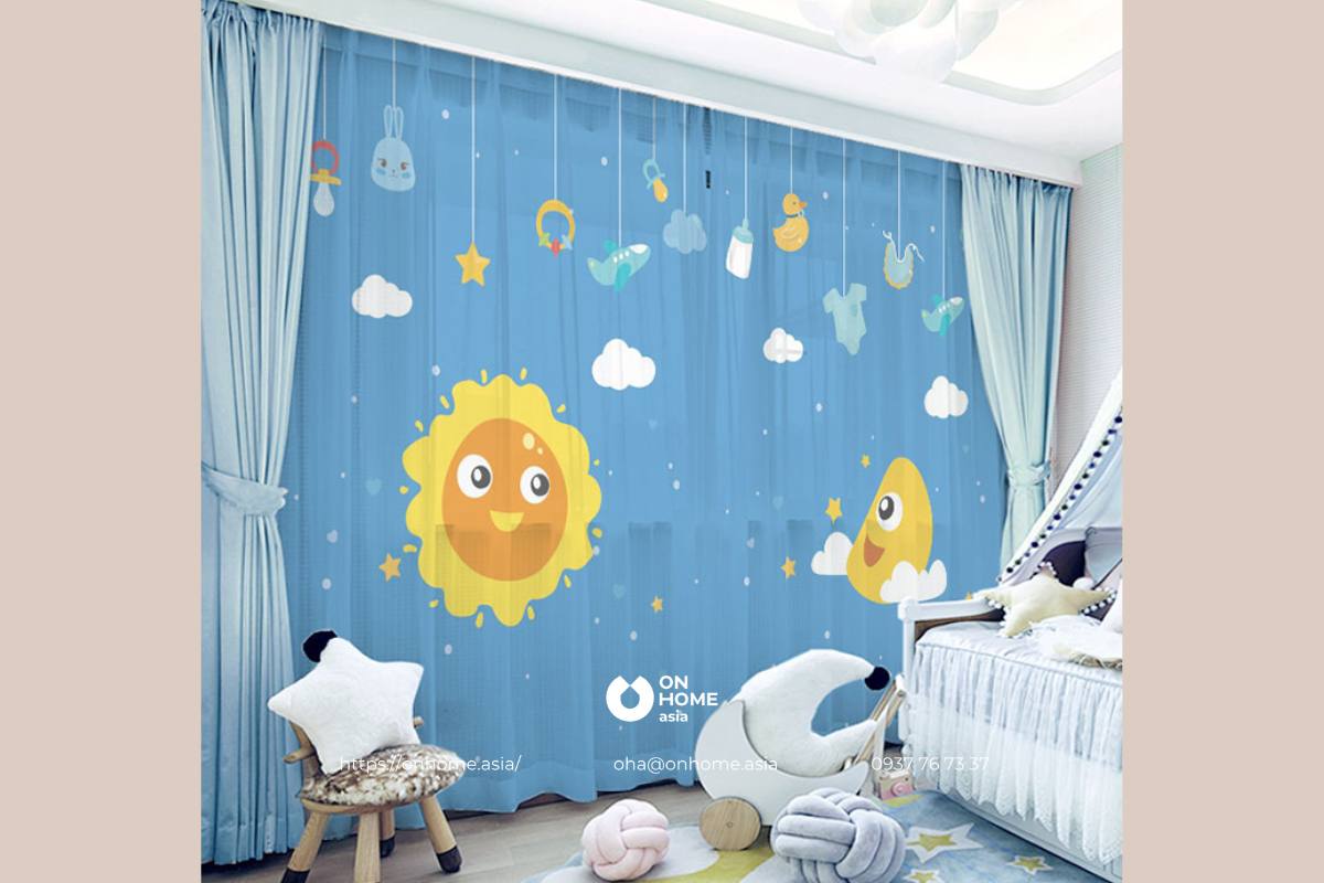 Rèm phòng ngủ trẻ em dễ thương