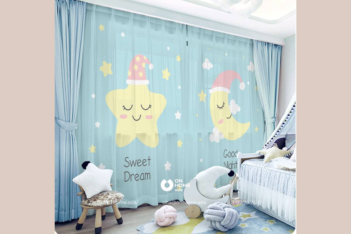 Rèm phòng ngủ trẻ em đẹp