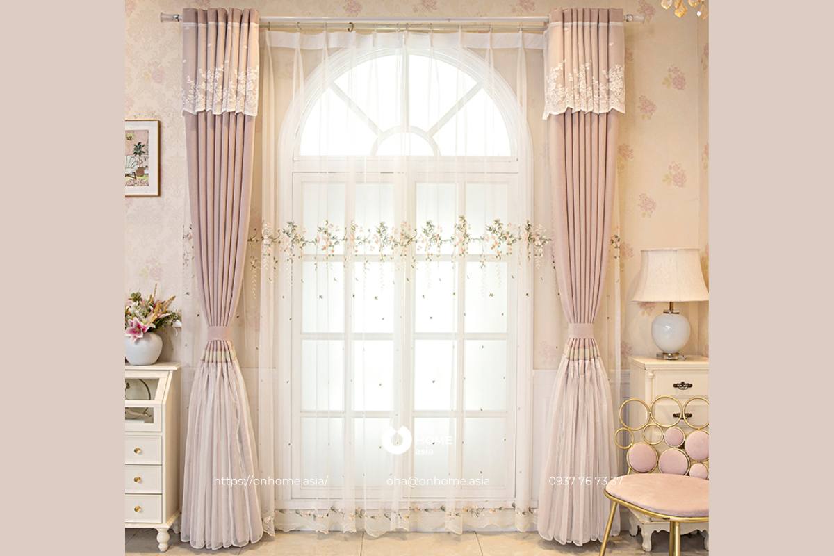 Rèm cửa phòng ngủ bé gái đẹp