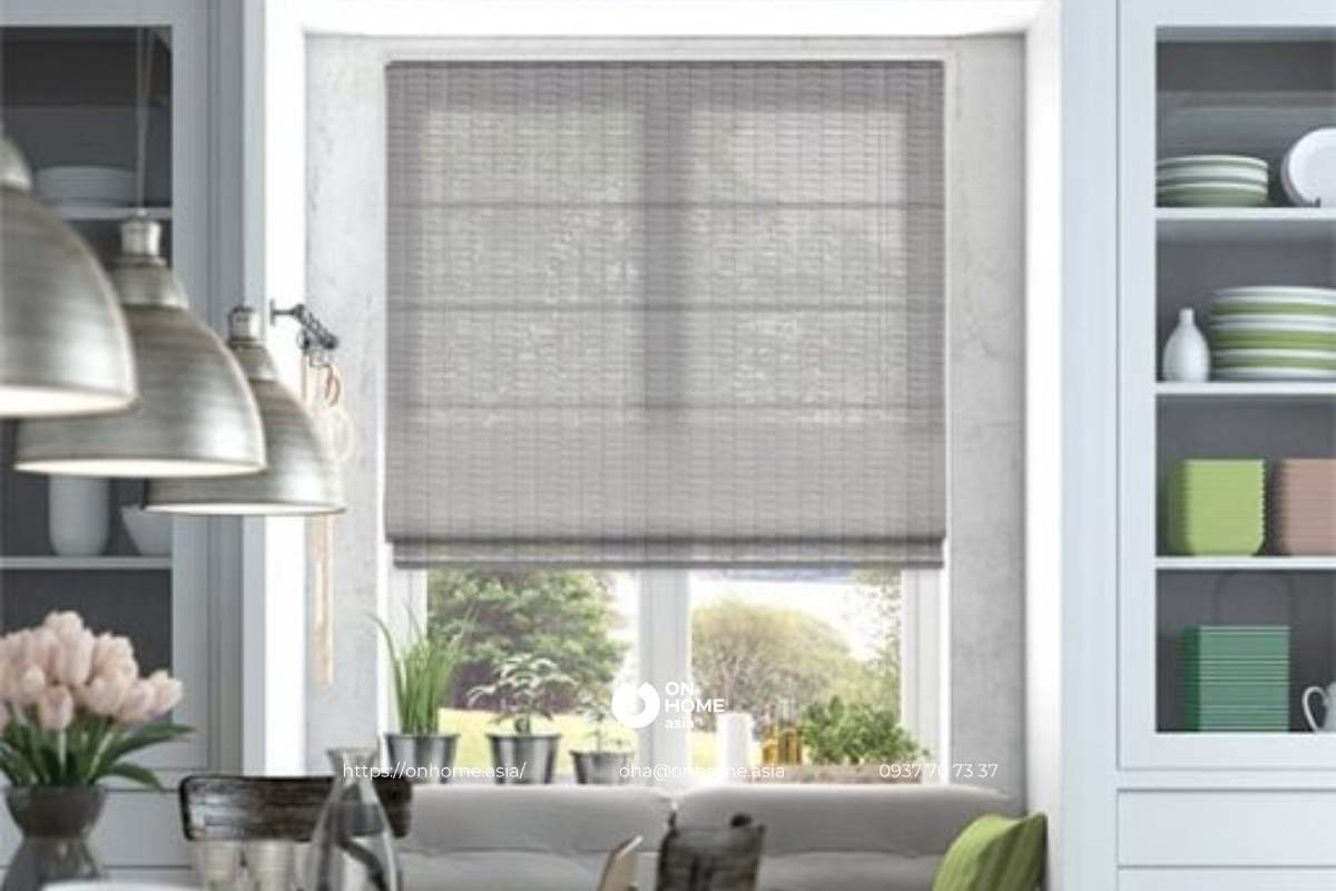 Rèm cửa cuốn trang trí phòng khách