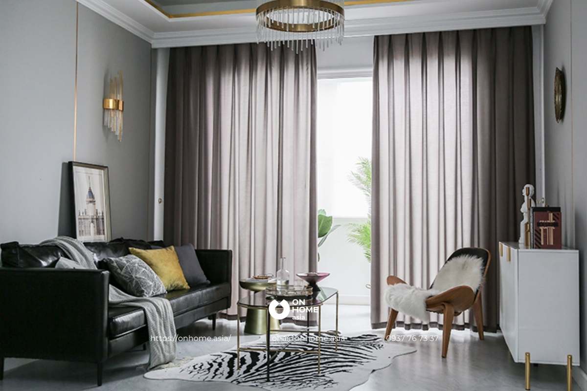 Rèm cửa phòng khách hiện đại