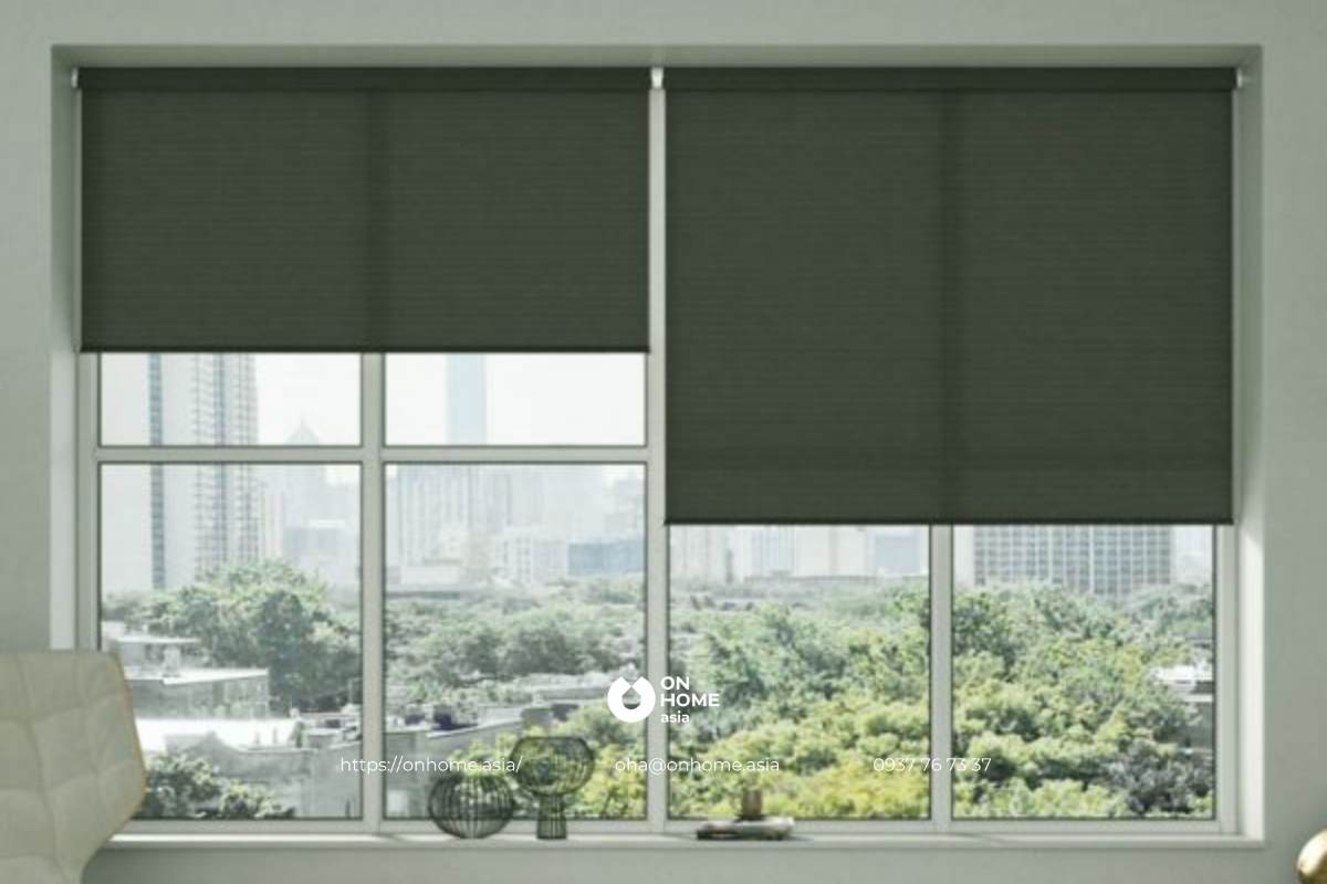 Rèm cầu vồng cửa sổ phòng khách