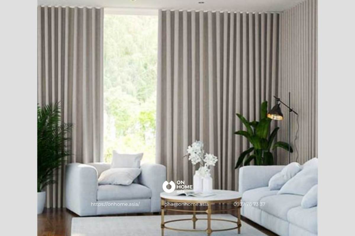 Rèm cửa phòng khách sang trọng