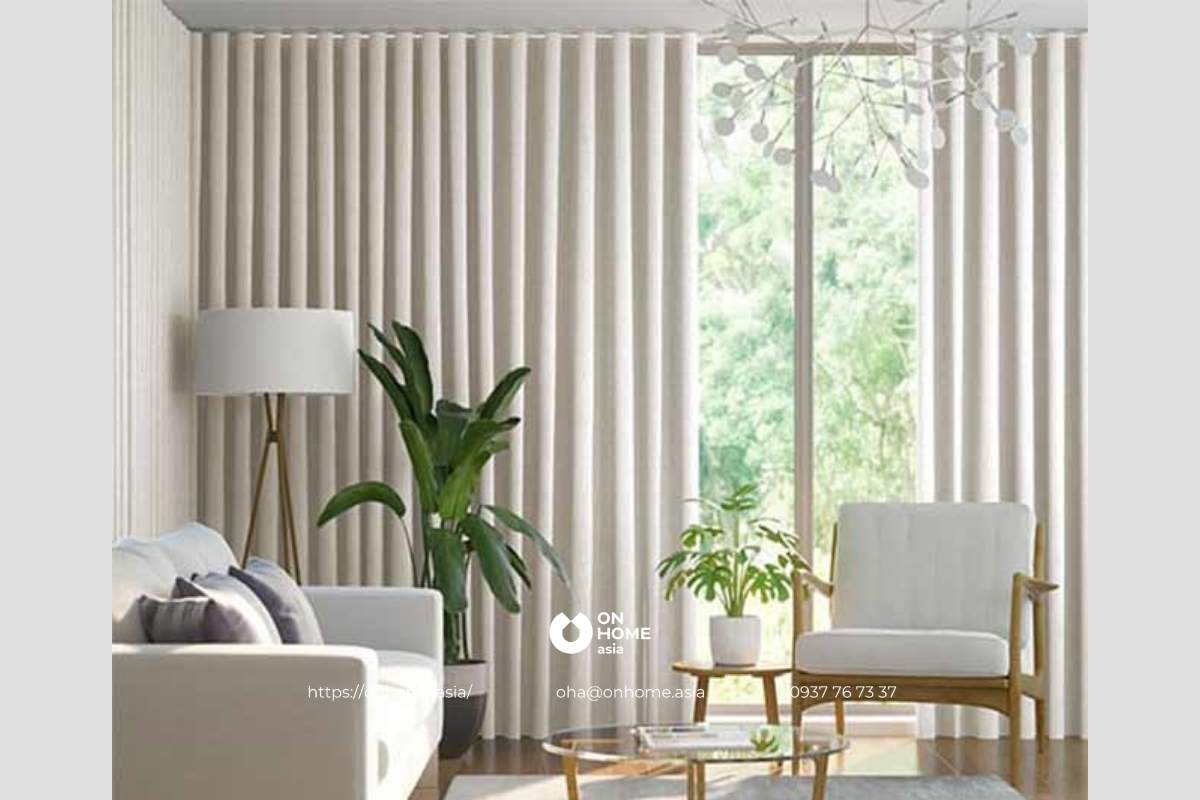 Rèm cửa phòng khách hiện đại