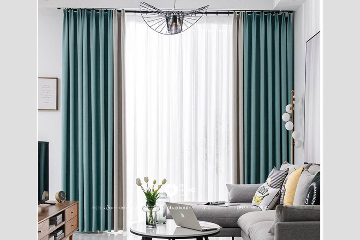 Rèm cửa chống nắng 2 lớp