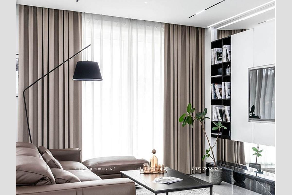 Rèm cửa phòng khách hiện đại, đẹp