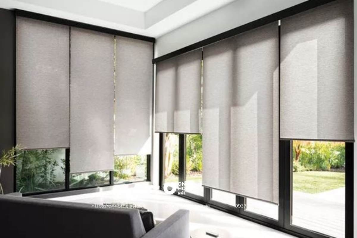 Rèm cuốn phòng khách hiện đại