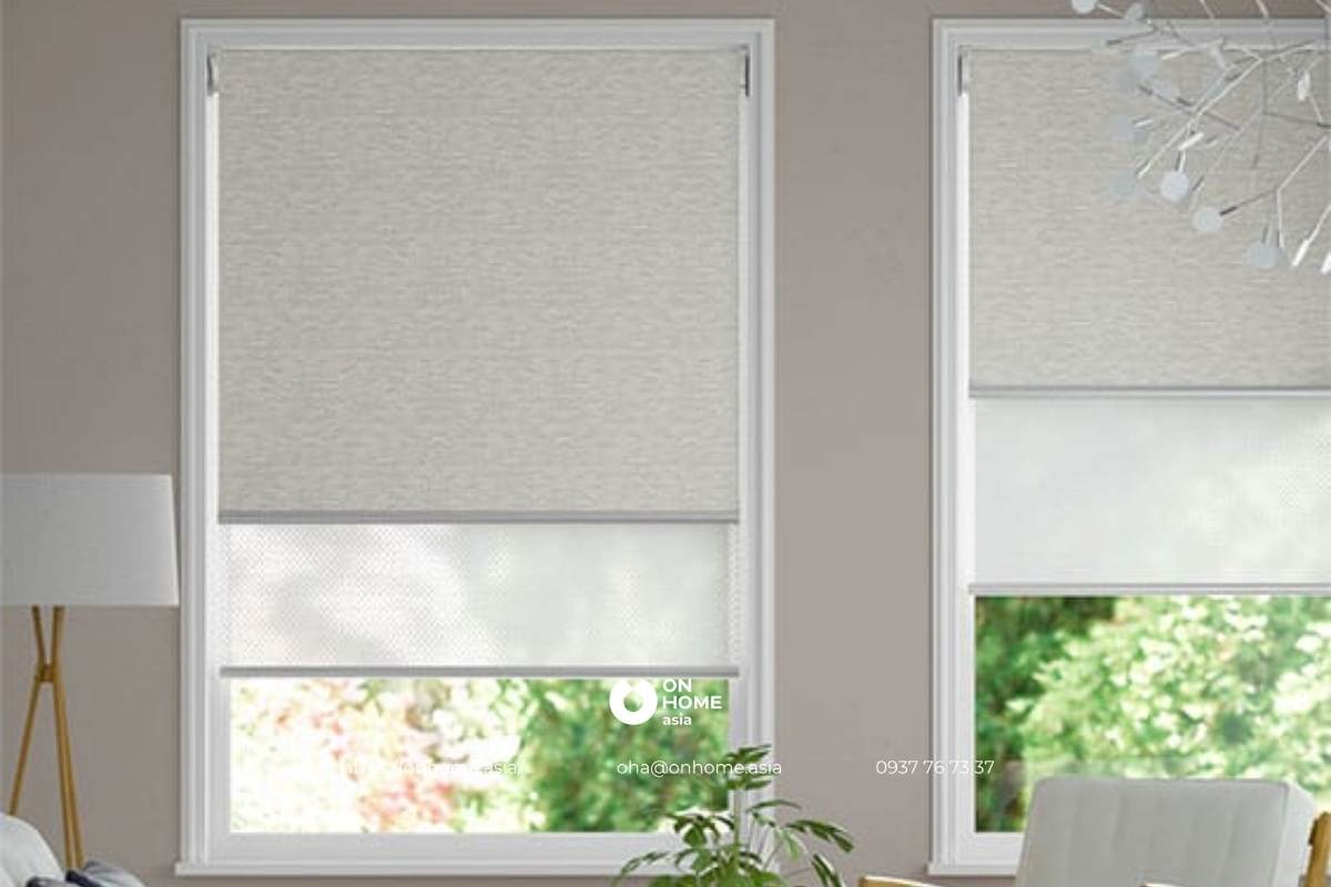 Rèm cuốn cửa sổ phòng khách đẹp