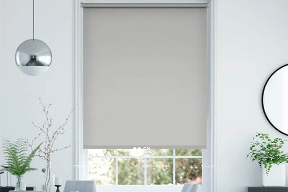 Rèm cuốn phòng khách đơn giản