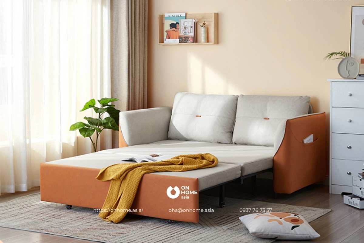 Giường sofa bằng nỉ