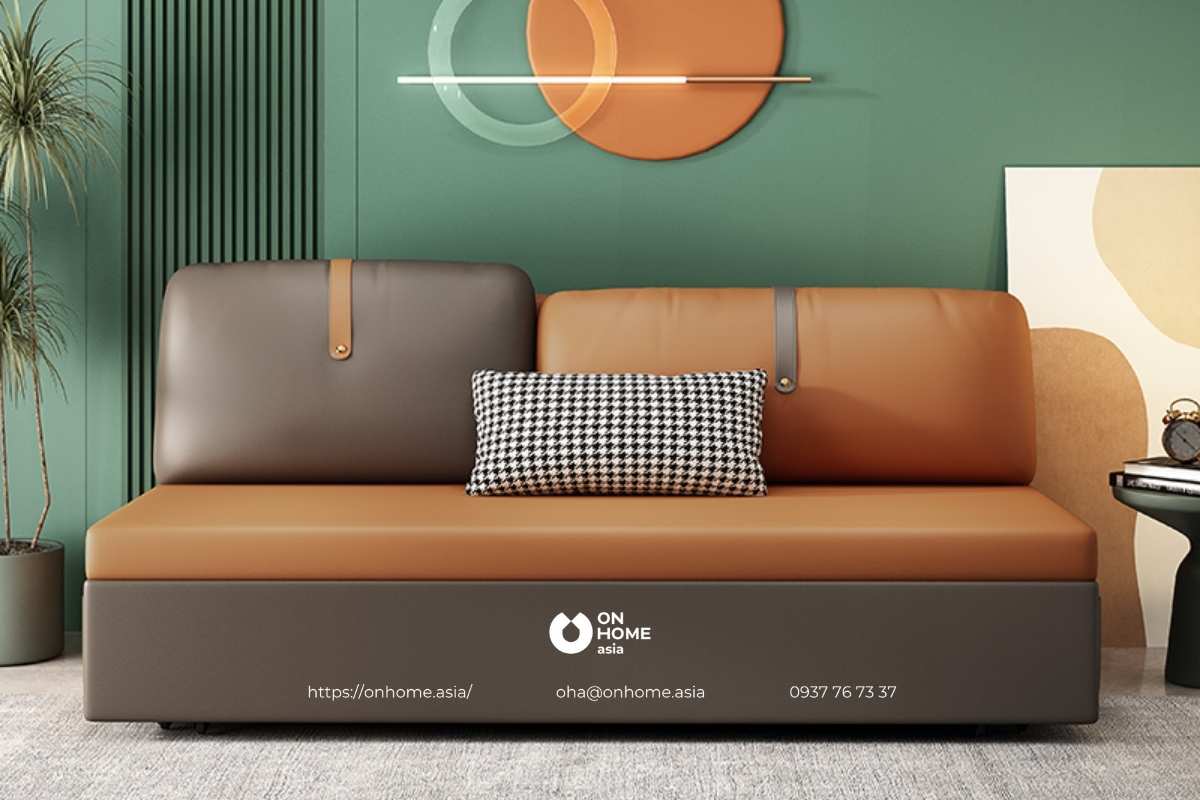 Ghế sofa giường chất liệu da cao cấp
