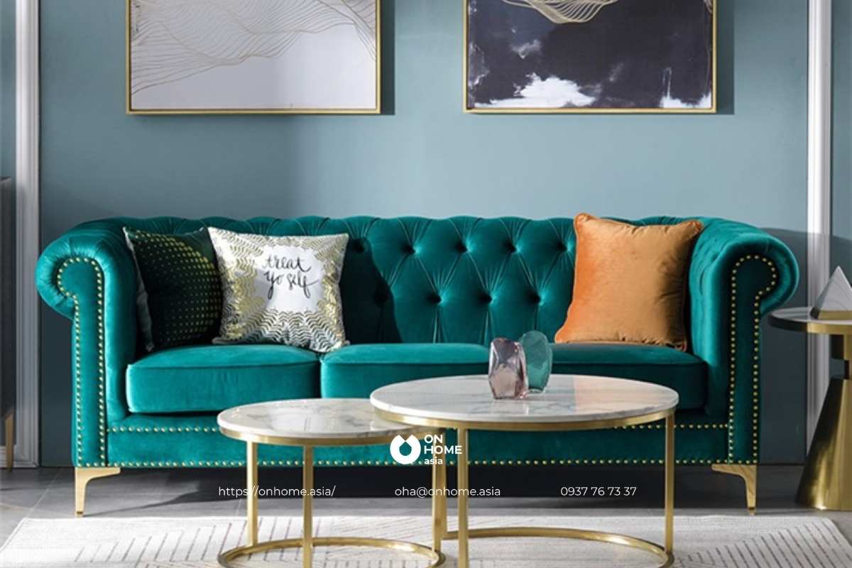 Ghế sofa bed chất liệu nhung cao cấp