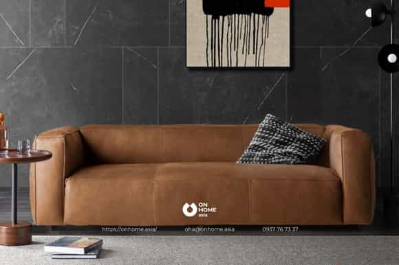 Ghế sofa da gầm thấp cao cấp